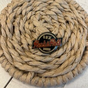 Vintage Sex Drugs and Rock & roll concert pin